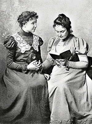 Hellen Keller and Annie Sullivan